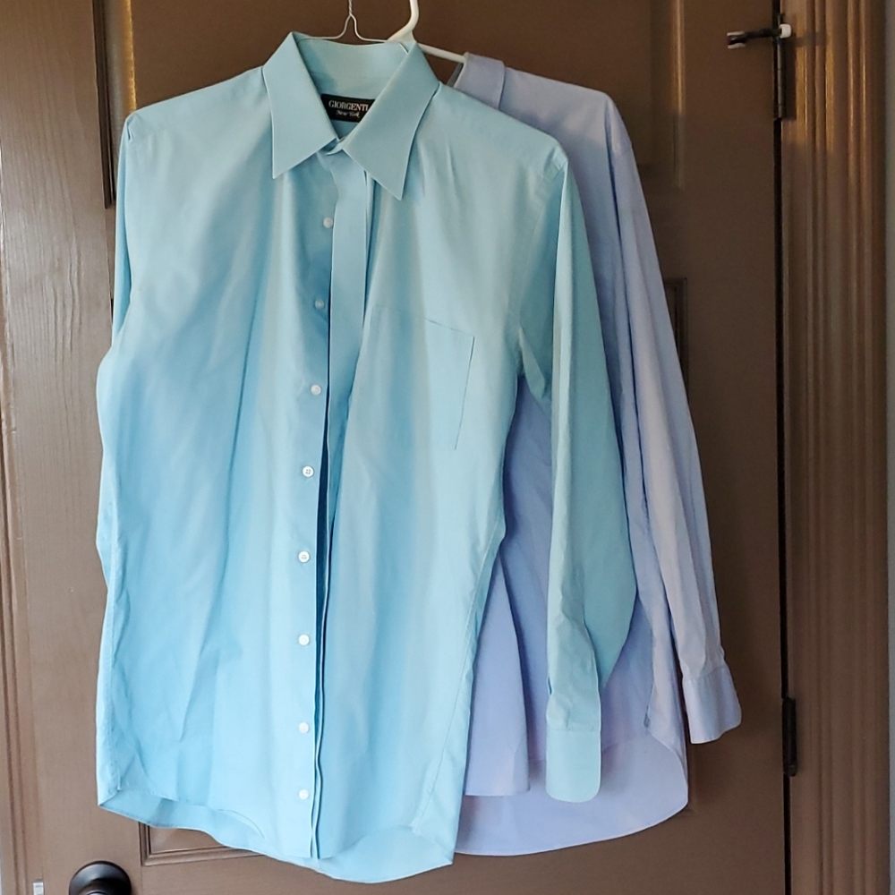 2 Nice blue dress shirts
